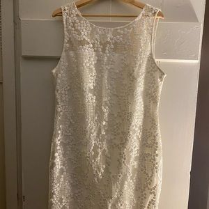 White dress with small lace details